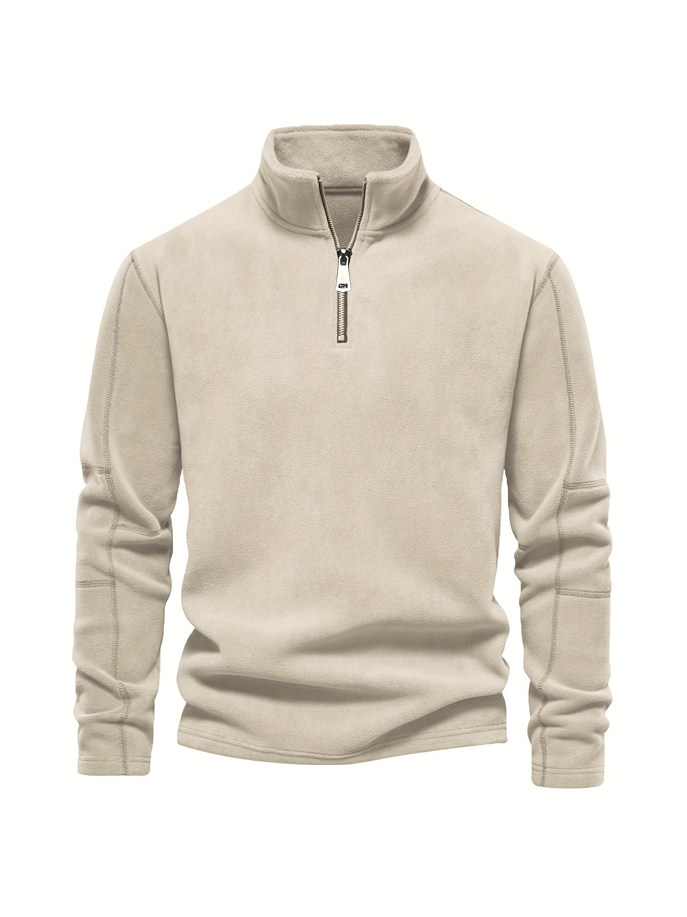 Fleece Lined Solid Long Sleeve Shirt