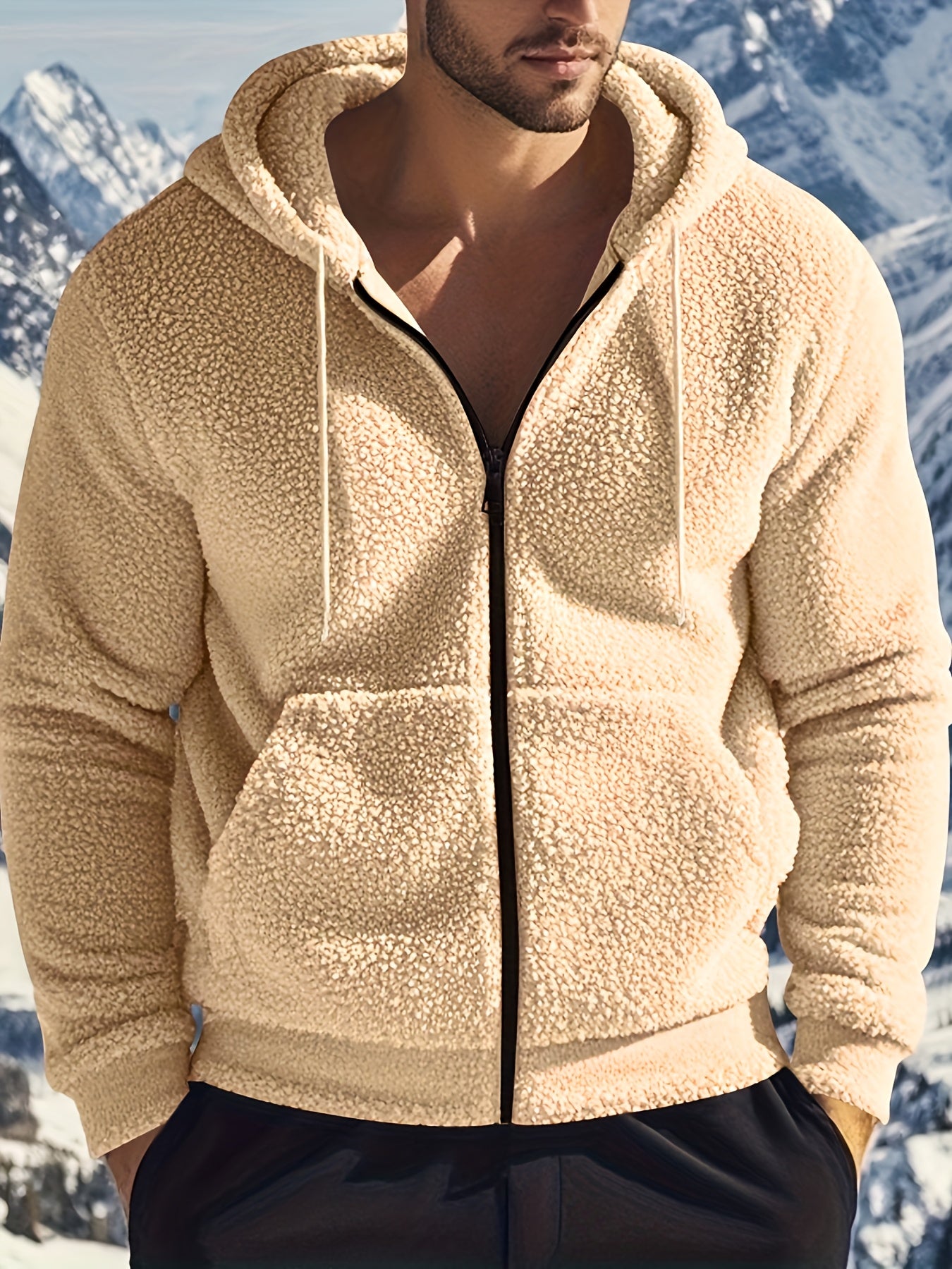 Casual Reversible Fleece-Lined Jacket