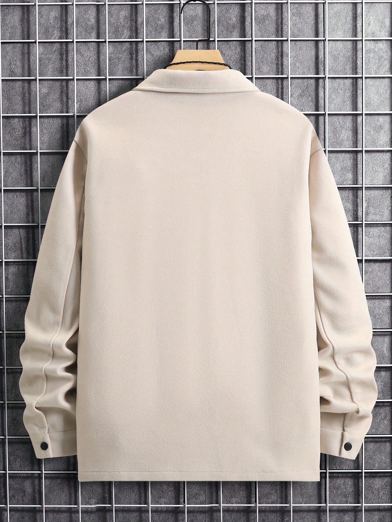 Casual Solid Polyester Jacket