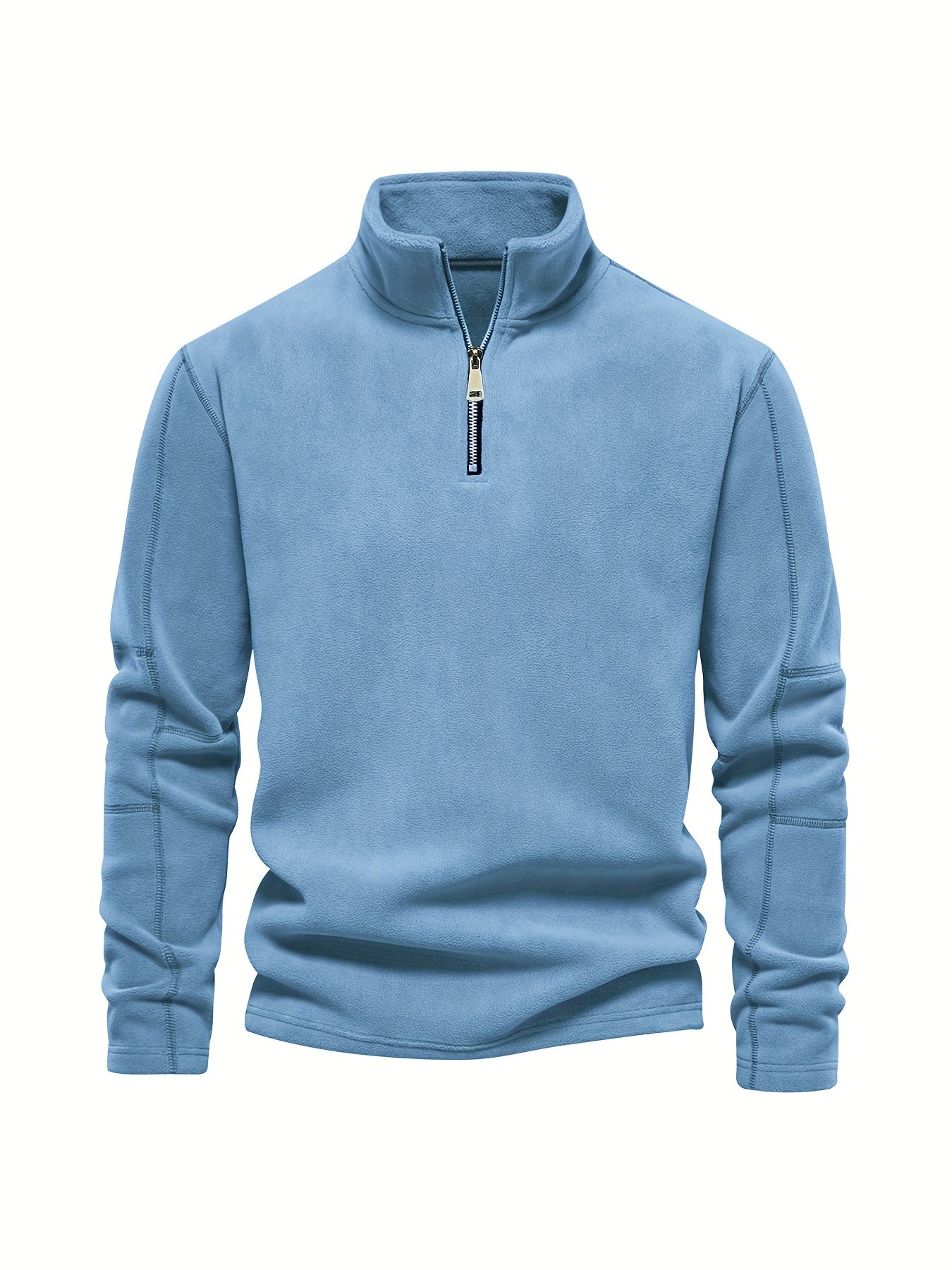 Fleece Lined Solid Long Sleeve Shirt