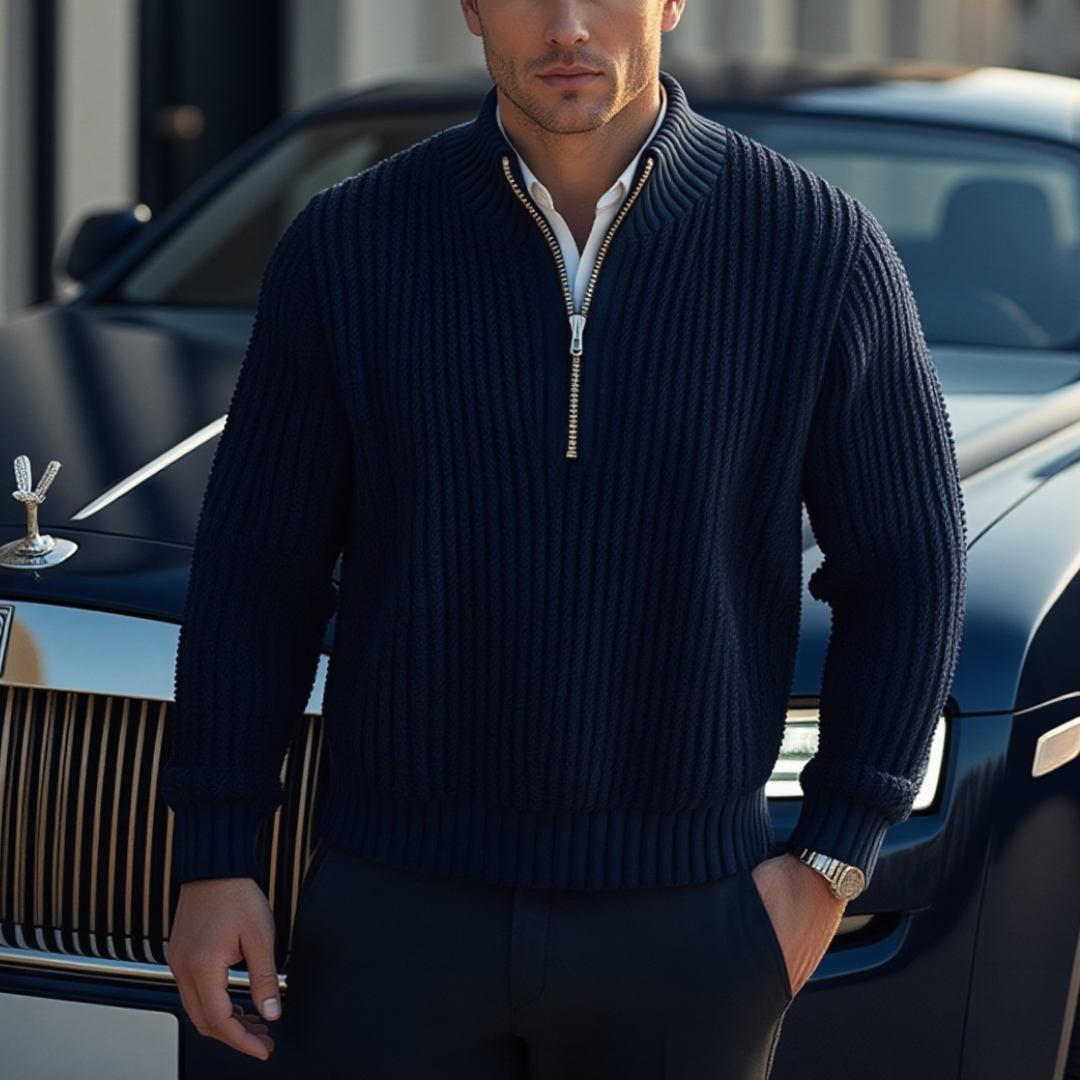 Half zip up sweater