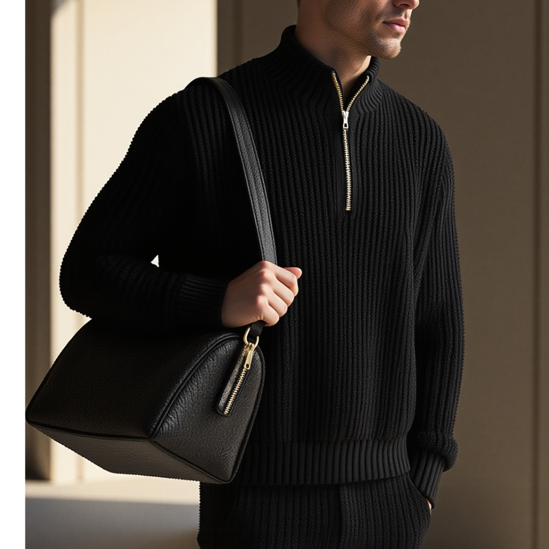 Half zip up sweater