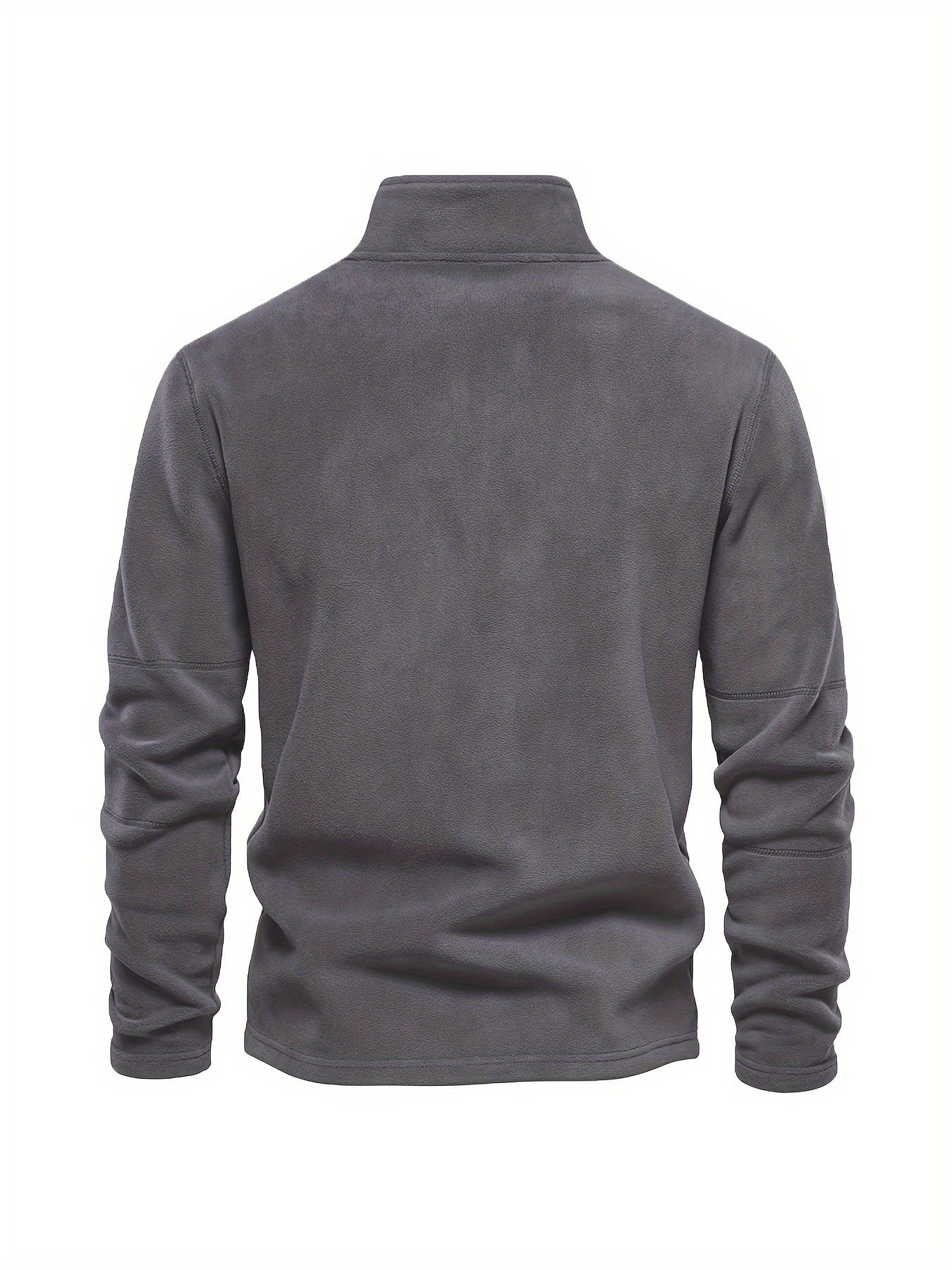 Fleece Lined Solid Long Sleeve Shirt